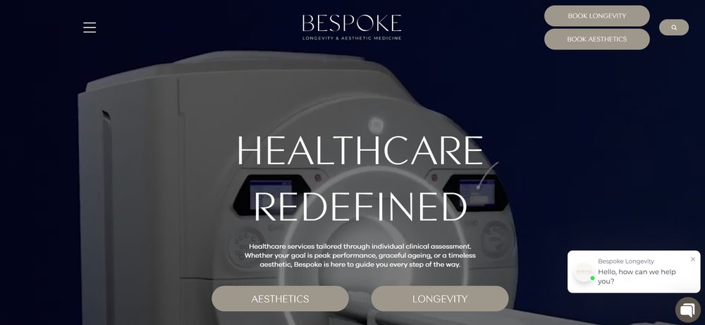 Bespoke Longevity & Aesthetic Medicine — Healthcare