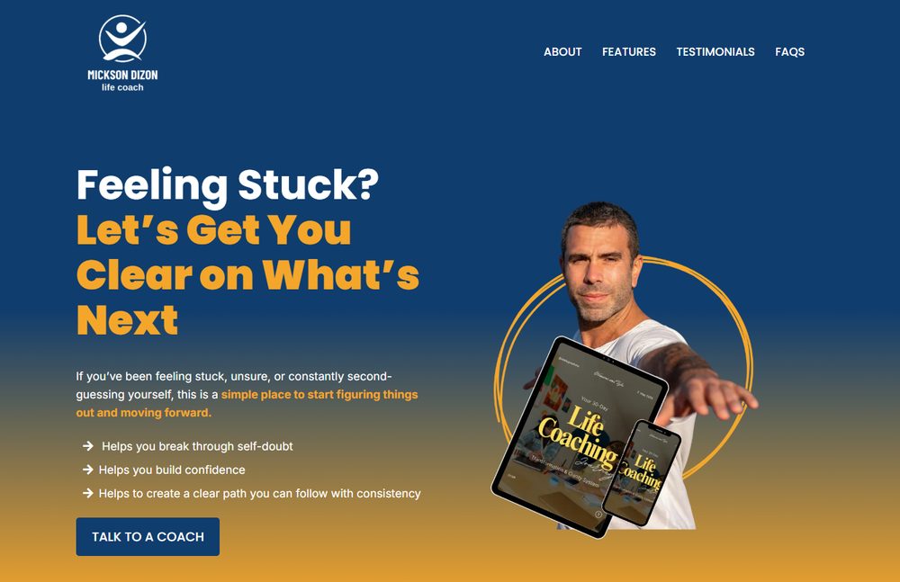Mickson Dizon — Life-coaching GHL funnel